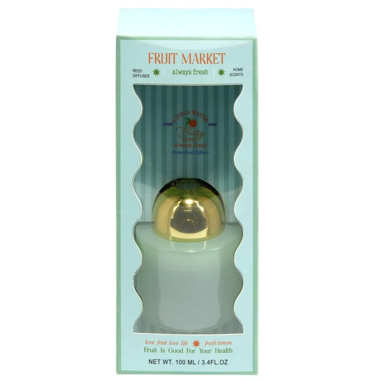 Diffuseur d'ambiance 100ml Fruit Market avec bâtonnets Ø7xH7,5cm (2 modèles) < Gifi Online