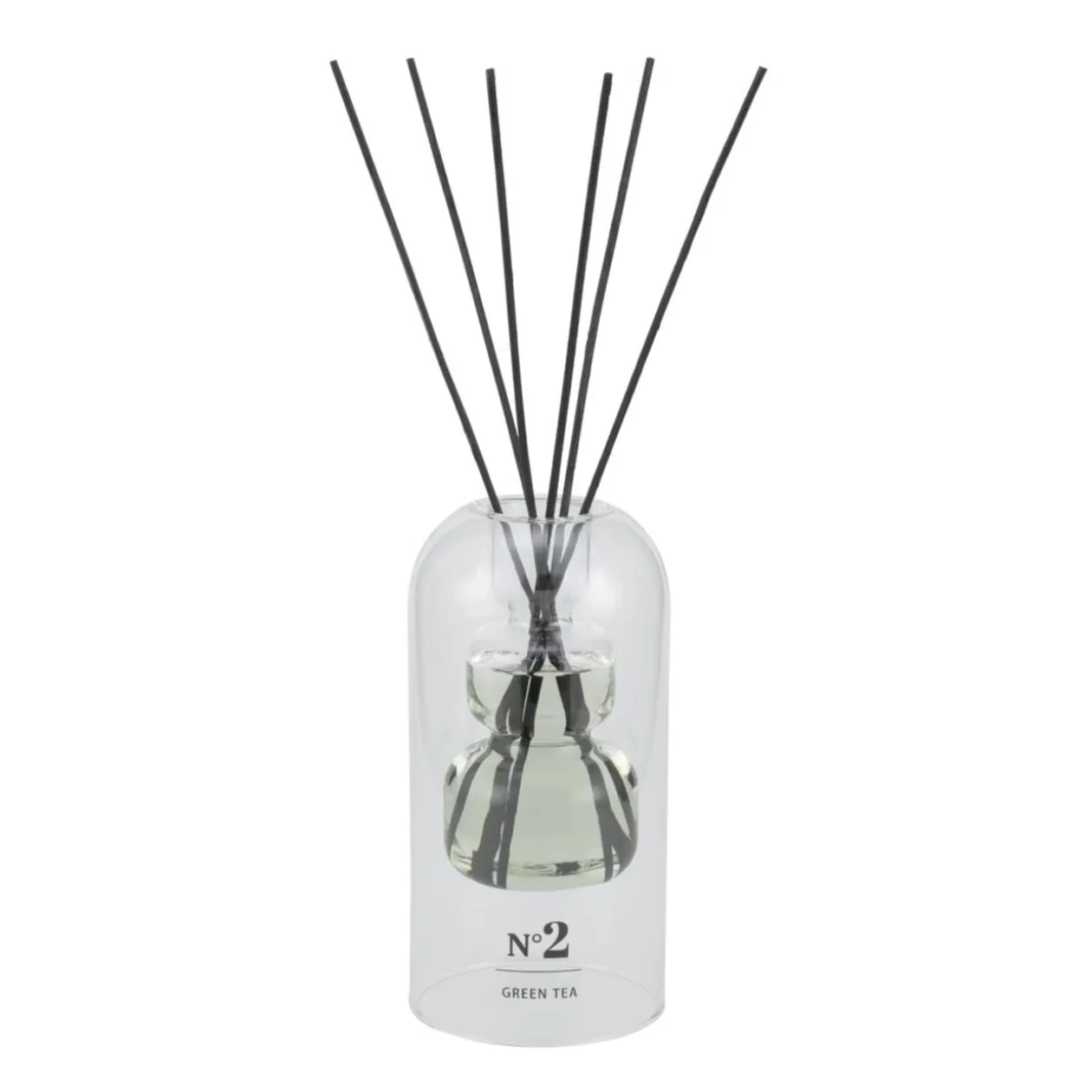 Diffuseur de parfum double paroi à bâtonnets senteur thé vert 150ml
