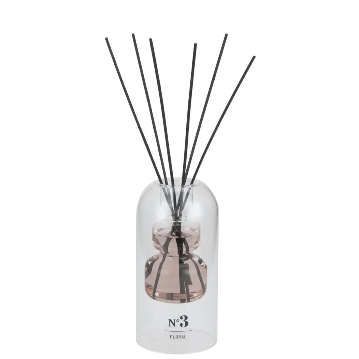 Diffuseur de parfum double paroi à bâtonnets senteur floral 150ml