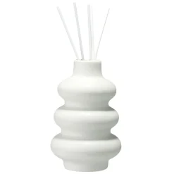 Diffuseur de parfum 100ml grès organique et bâtonnets Ø8,5xH13cm (3 modèles)
