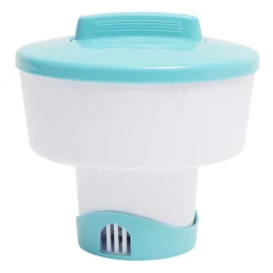 Diffuseur de traitement flottant blanc et bleu Ø11,5xH17,5cm