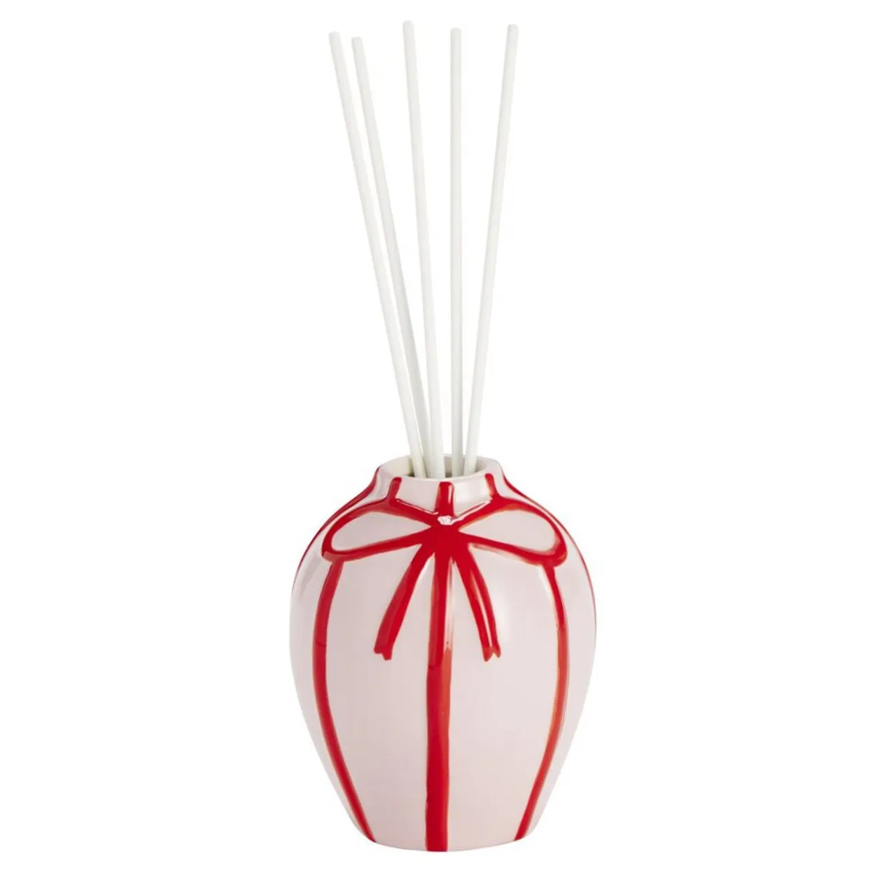 Diffuseur en grès motifs noeuds senteur rose et bergamote 100ml