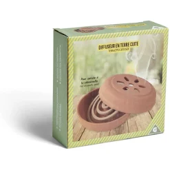 Diffuseur en terre cuite pour spirale à la citronnelle Ø14,5x4,5cm < Gifi Sale
