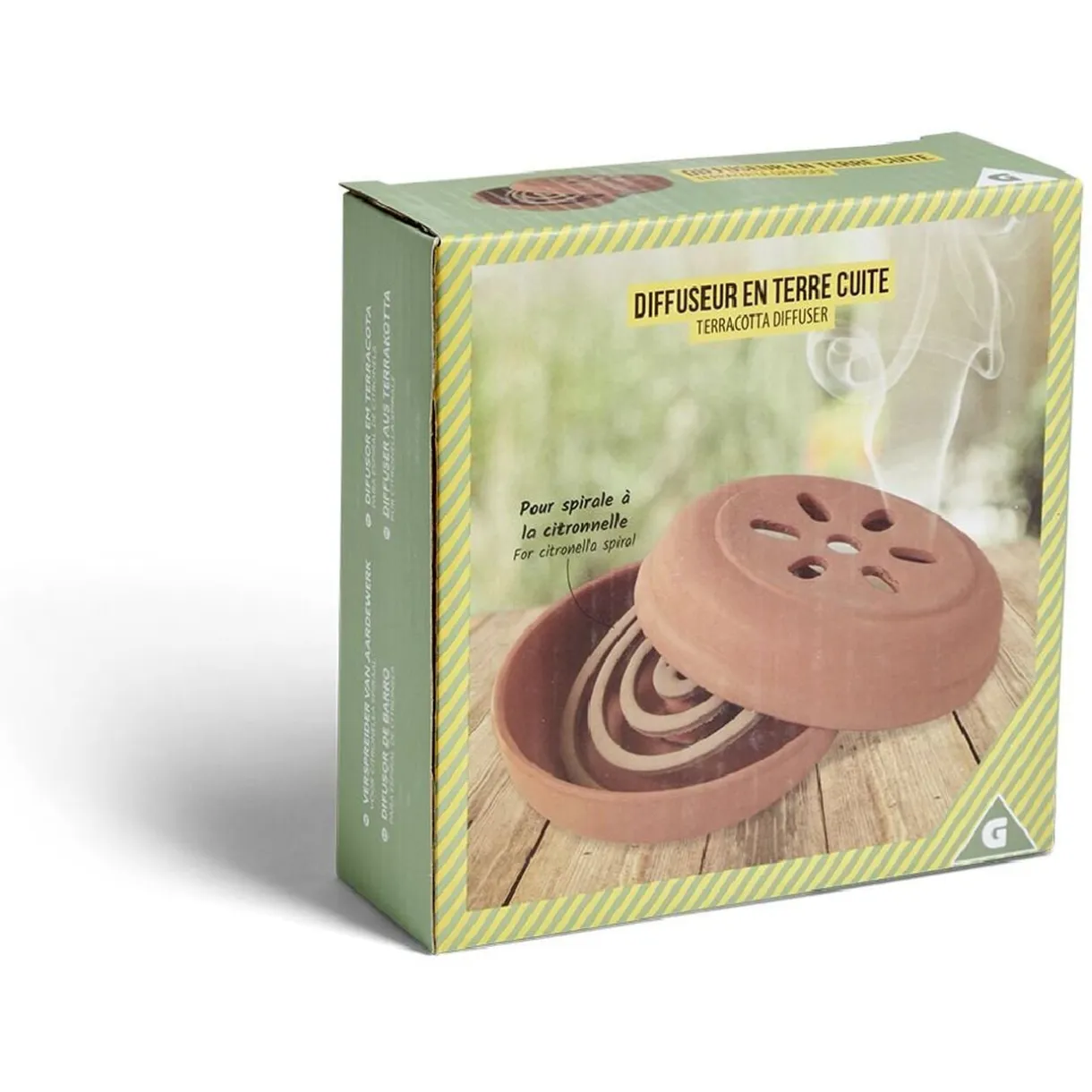Diffuseur en terre cuite pour spirale à la citronnelle Ø14,5x4,5cm < Gifi Sale