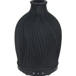 Diffuseur huile essentielle Comoé Mességué en résine noire Ø9xH17cm