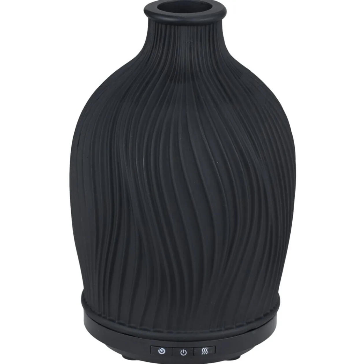 Diffuseur huile essentielle Comoé Mességué en résine noire Ø9xH17cm