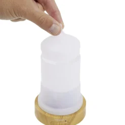 Diffuseur huiles essentielles Mességué Yarra blanc support plante 5V Ø11,5xH22cm < Gifi New