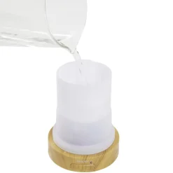 Diffuseur huiles essentielles Mességué Yarra blanc support plante 5V Ø11,5xH22cm < Gifi New