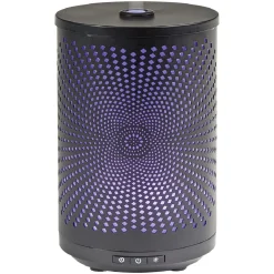Diffuseur ultrasonique lumineux Mességué cylindrique noir 120 ml