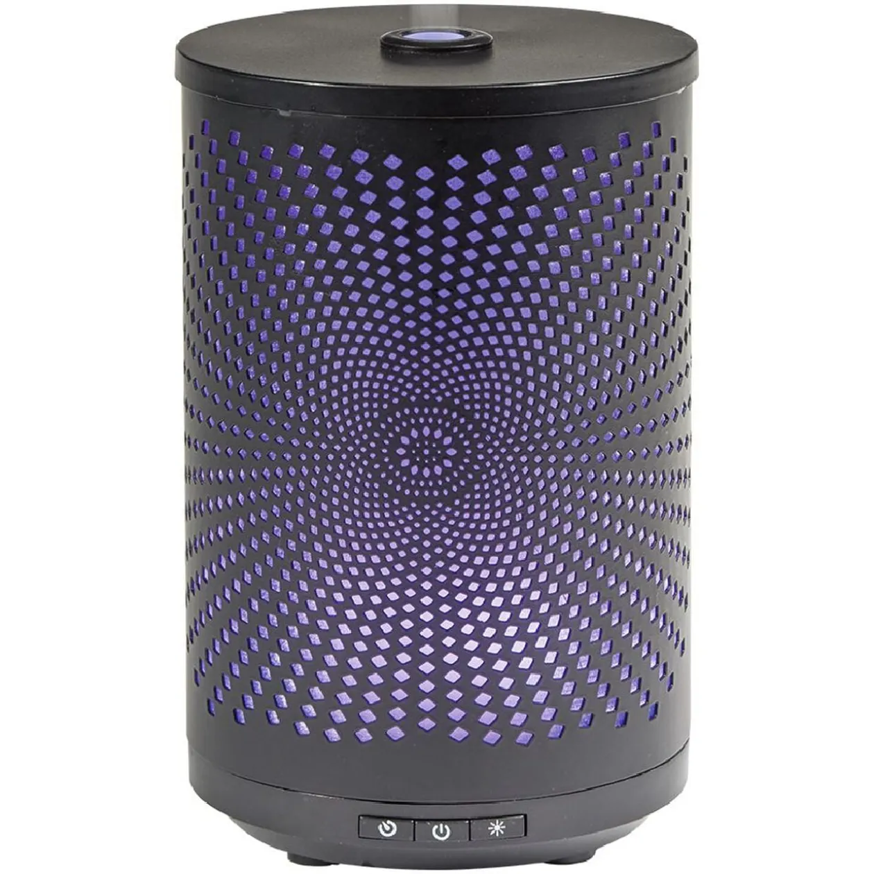 Diffuseur ultrasonique lumineux Mességué cylindrique noir 120 ml
