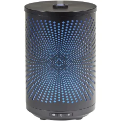 Diffuseur ultrasonique lumineux Mességué cylindrique noir 120 ml