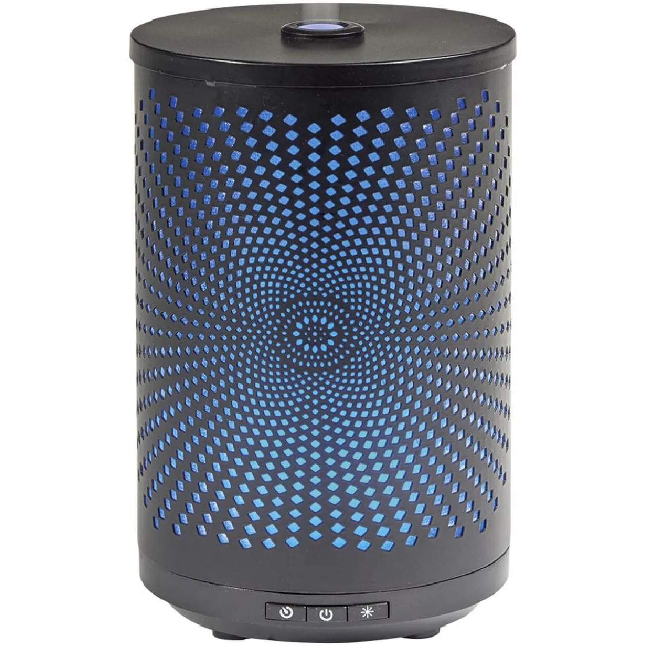 Diffuseur ultrasonique lumineux Mességué cylindrique noir 120 ml