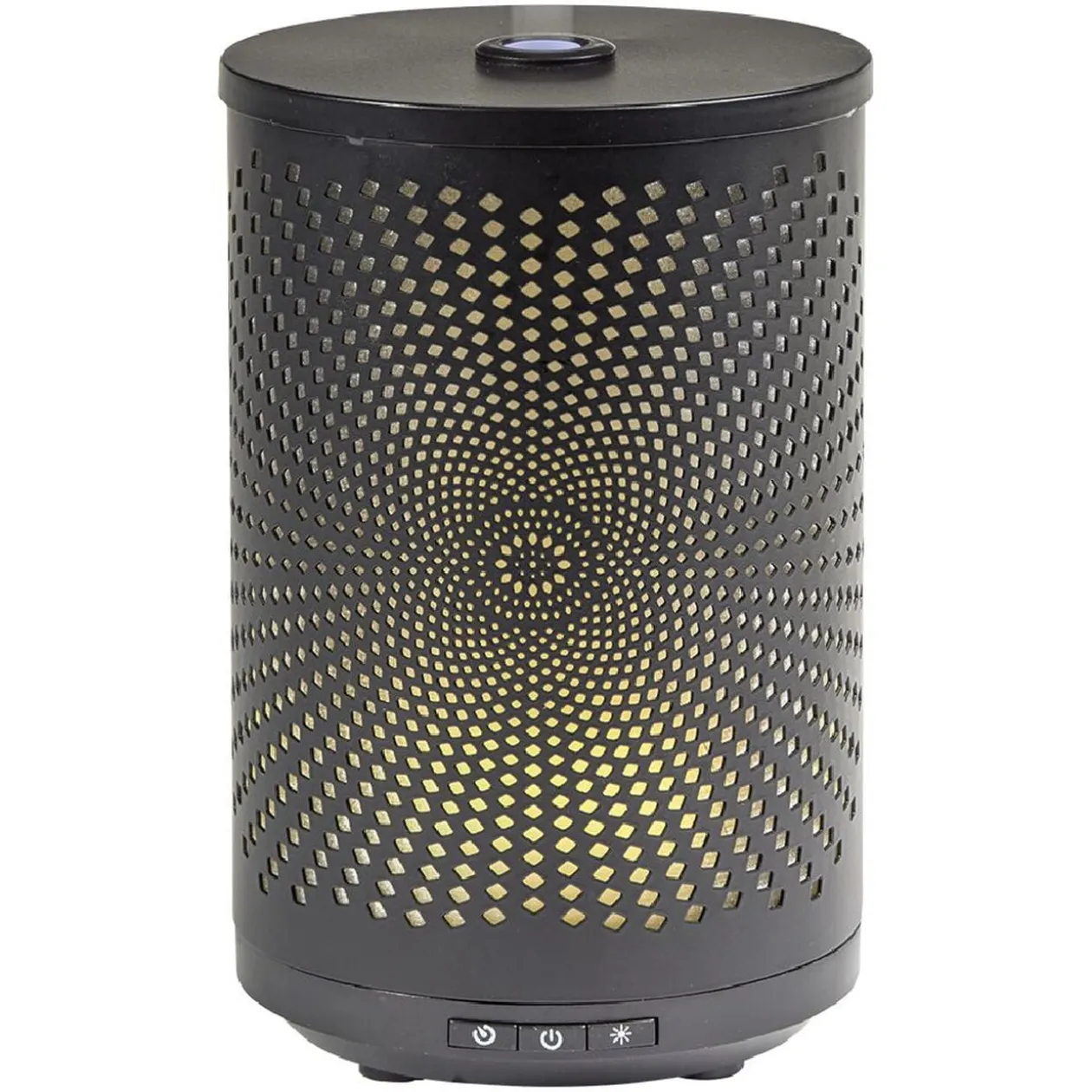 Diffuseur ultrasonique lumineux Mességué cylindrique noir 120 ml