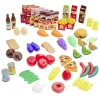 Dinette gourmande 80 pièces plastique multicolore < Gifi New