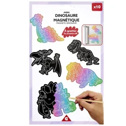 Dinosaure à gratter papier magnétique x10 < Gifi New