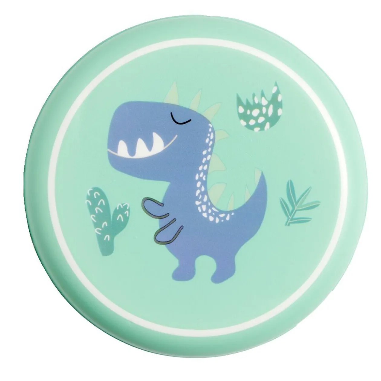 Disque volant souple motif dinosaure bleu Ø16cm