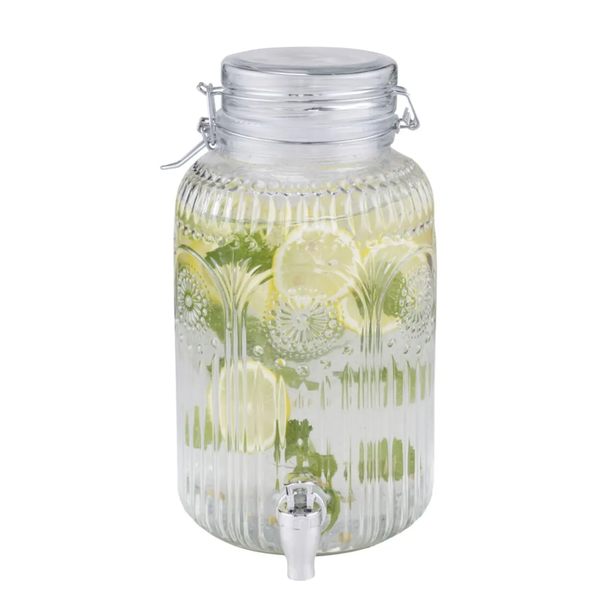 Distributeur boisson 4L en verre Ø16xH29,5cm < Gifi New