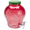 Distributeur de boisson en verre 3,7L forme fraise rouge 22x20xH24cm < Gifi Clearance