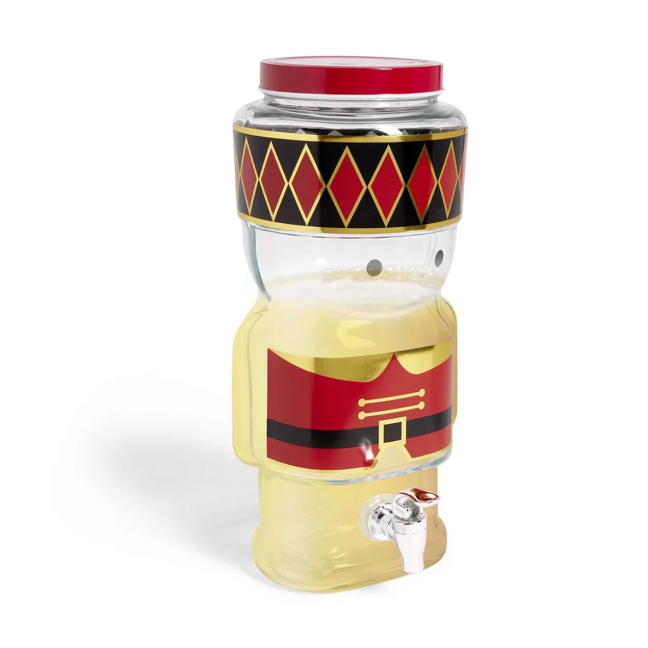Distributeur de boisson en verre forme soldat Casse-Noisette 5L