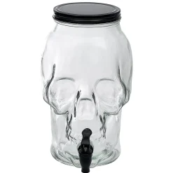 Distributeur de boisson tête de mort en verre 5L < Gifi Outlet