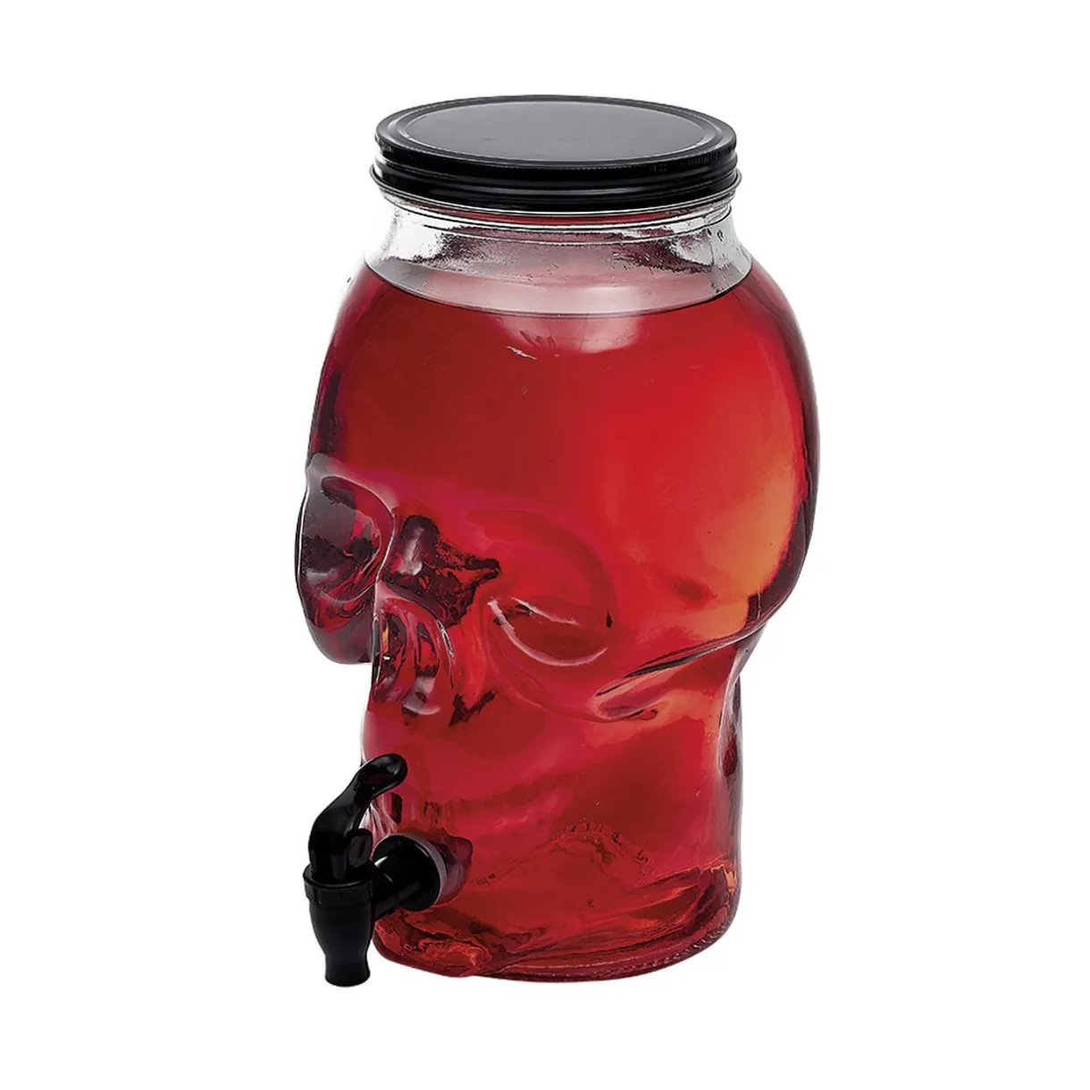 Distributeur de boisson tête de mort en verre 5L < Gifi Outlet