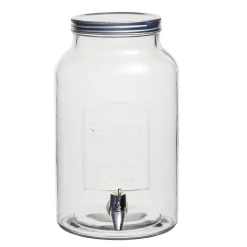 Distributeur de boisson verre couvercle métal 5.5 L