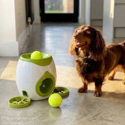 Distributeur de friandises interactif pour chien avec balle incluse Ø18xH28cm < Gifi Best