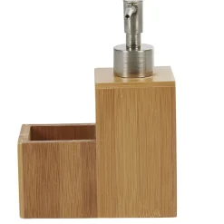 Distributeur de liquide vaisselle en bois avec compartiment à éponge < Gifi New