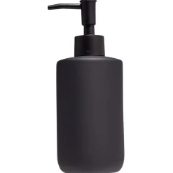 Distributeur de savon céramique noir Ø7xH18,5cm