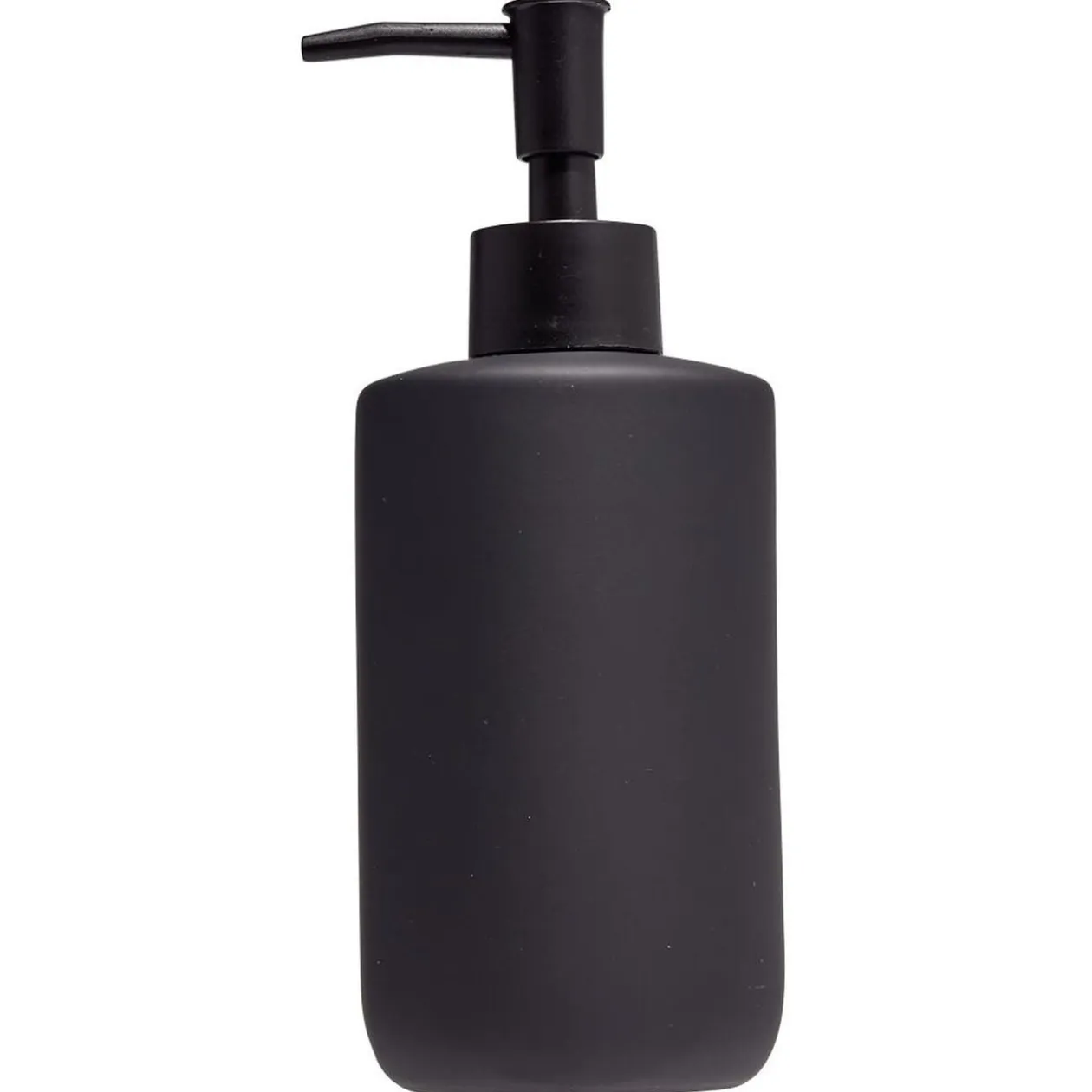 Distributeur de savon céramique noir Ø7xH18,5cm