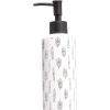 Distributeur de savon céramique blanc et noir motif trait Ø6xH15cm < Gifi Sale