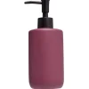 Distributeur de savon céramique violet Ø7xH18,5cm