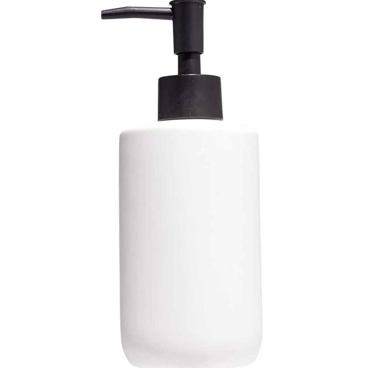 Distributeur de savon céramique blanc Ø7xH18,5cm