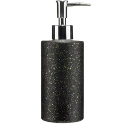 Distributeur de savon en verre et plastique gris 450ml Ø7xH19cm