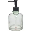 Distributeur de savon en verre transparent vert Ø8xH17cm < Gifi Clearance