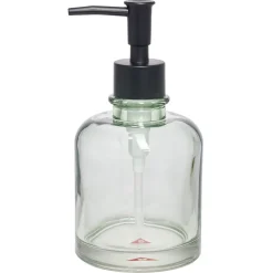 Distributeur de savon en verre transparent vert Ø8xH17cm < Gifi Clearance