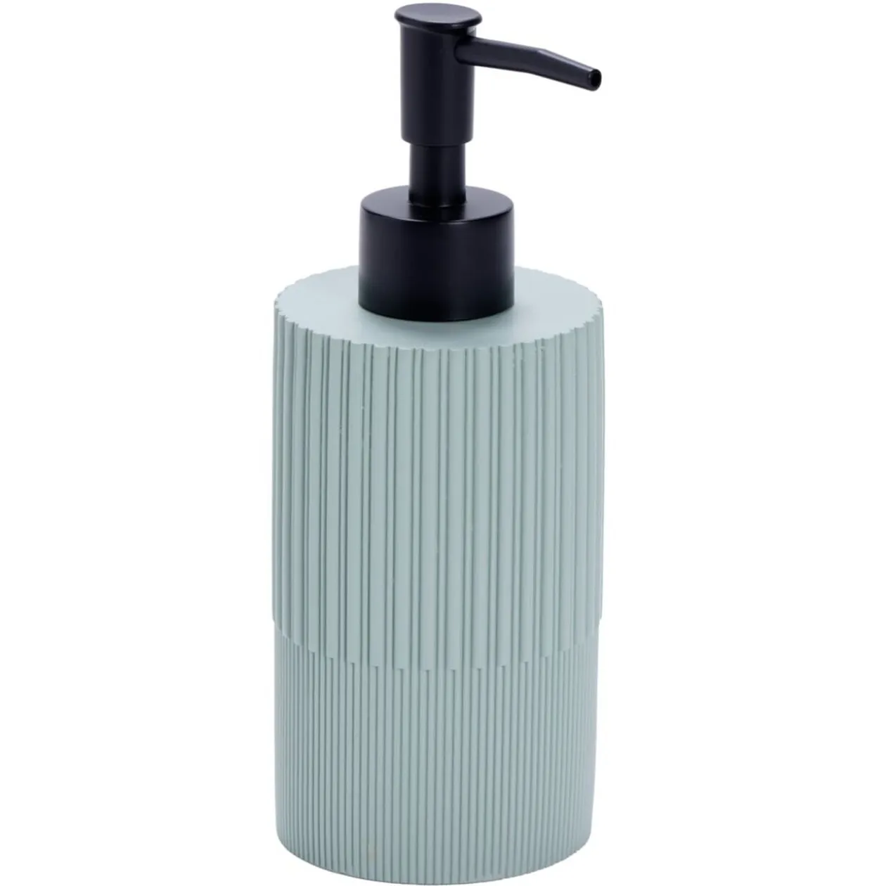 Distributeur de savon résine stries Ø7xH18,5cm (3modèles)