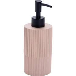 Distributeur de savon résine stries Ø7xH18,5cm (3modèles)
