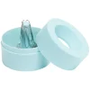 Distributeur de trombones de couleur bleue