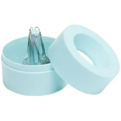 Distributeur de trombones de couleur bleue