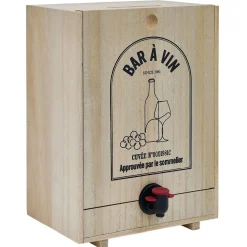 Distributeur de vin en bois pour cubi 5L < Gifi Clearance