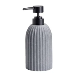 Distributeur savon effet pierre Ø7,5xH16cm
