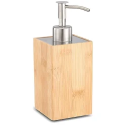 Distributeur à savon en bambou naturel