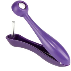 Dénoyauteur manuel 8,5x13cm acier et plastique violet