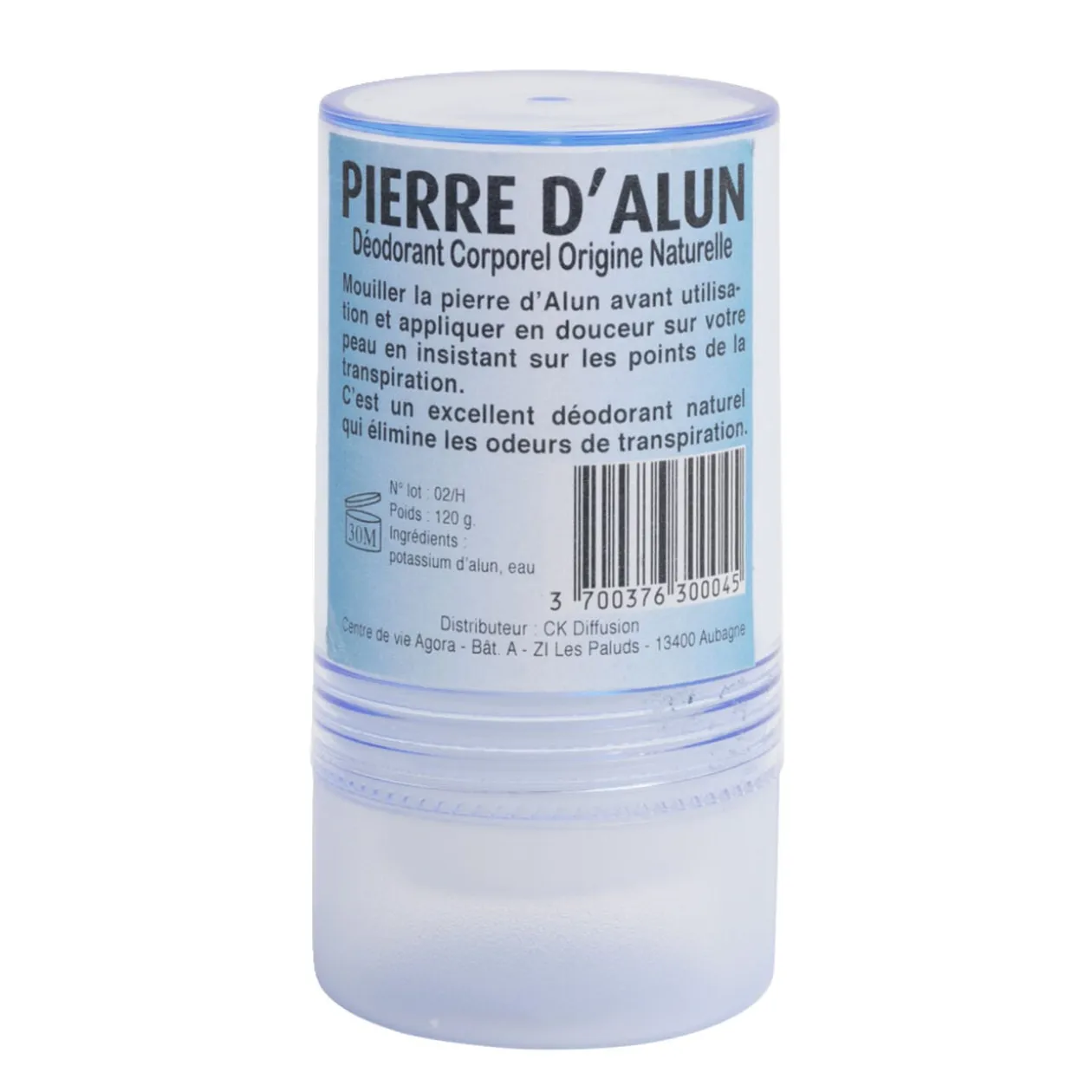 Déodorant pierre d'alun stick 120gr