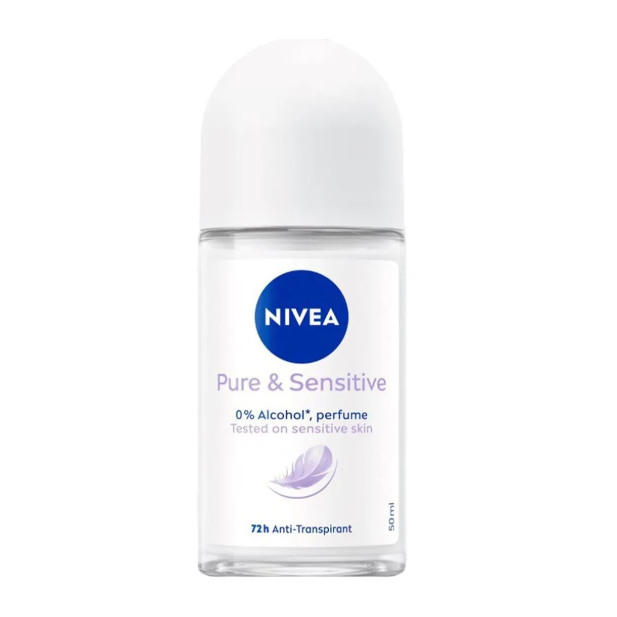 Déodorant roll on Nivea anti-transpirant Pure & Sensitive 72h 50ml < Gifi New