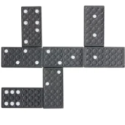 Domino dans boîte en bois 28 pièces
