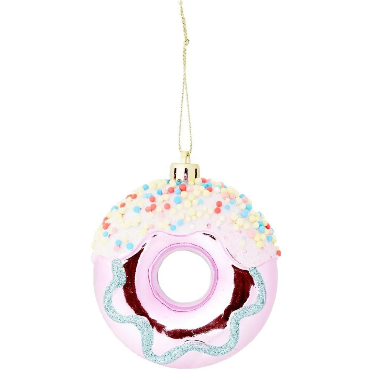 Donut à suspendre bleu ou rose Ø8cm