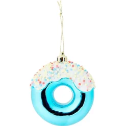 Donut à suspendre bleu ou rose Ø8cm