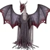 Dragon géant animé et sonore noir et rouge H182cm < Gifi Discount